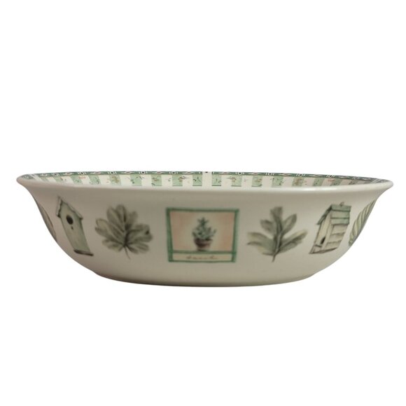 Pfaltzgraff Naturewood Oval Serving Bowl Vegetables Stoneware 10"x7" Vintage USA - Picture 3 of 12